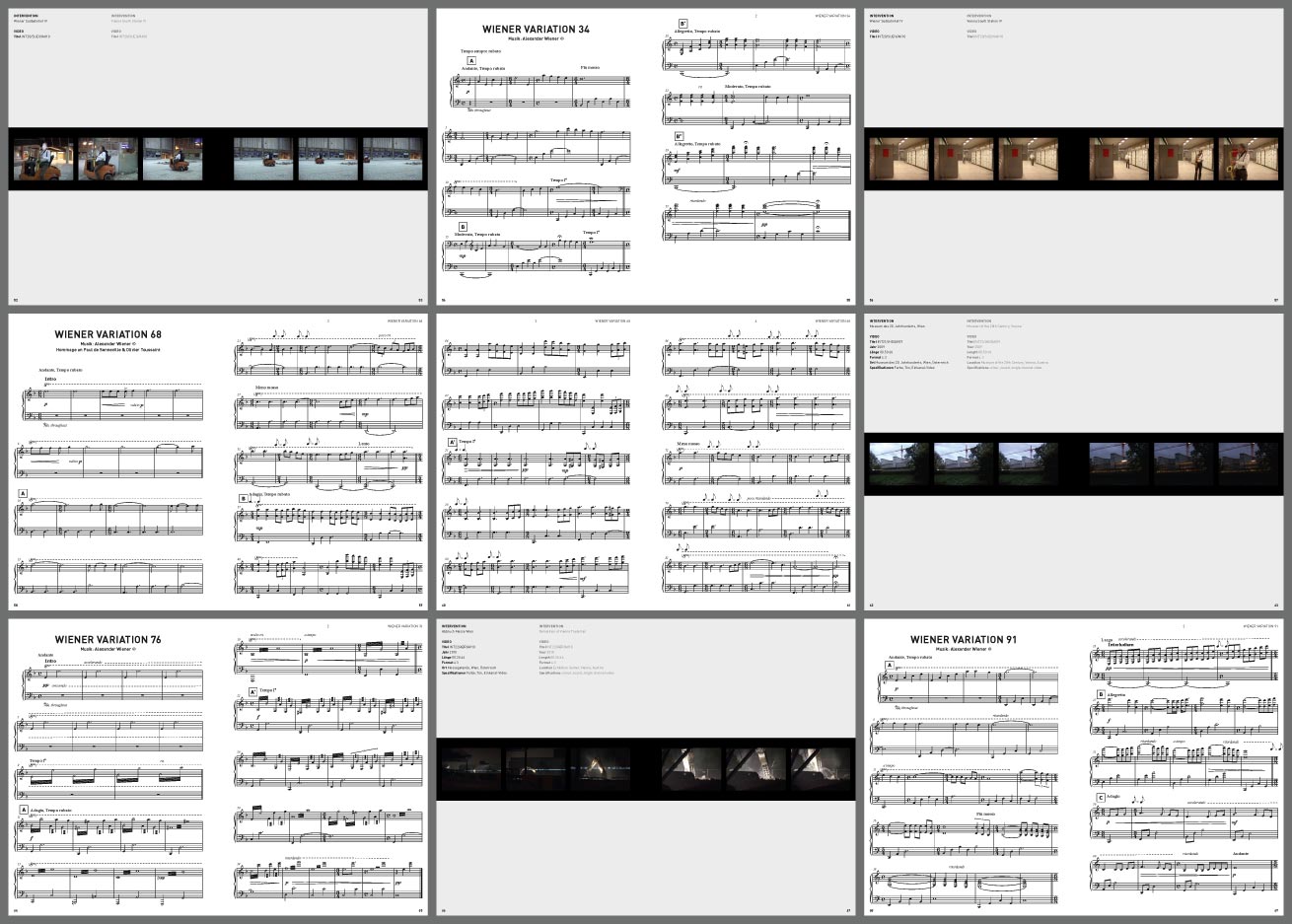 VIENNESE VARIATIONS FOR PIANO AND LIGHT - Page 52-69 | Alexander Wiener